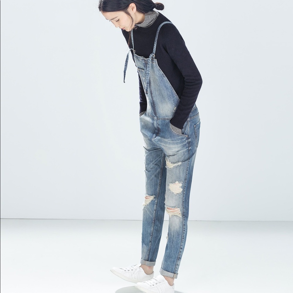 Zara Denim Overalls